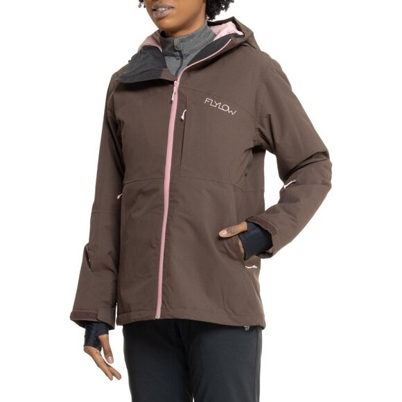 FLYLOW Freya Womens Hooded Ski/Snowboard Parka/Jacket/Coat NEW Timber $380 - Picture 1 of 7